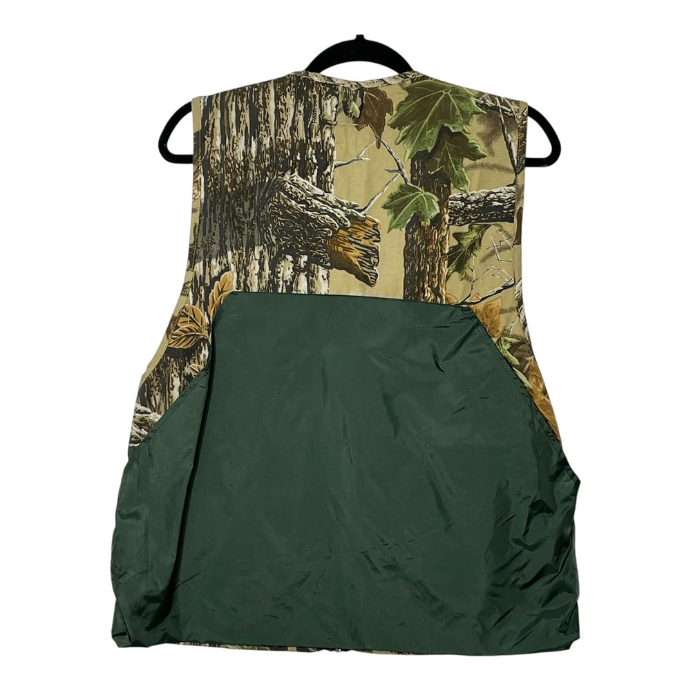 Ozark Trail Mens Small Realtree Camo Hunting Vest Zip Front Game Bag Shell Loops - Picture 2 of 7